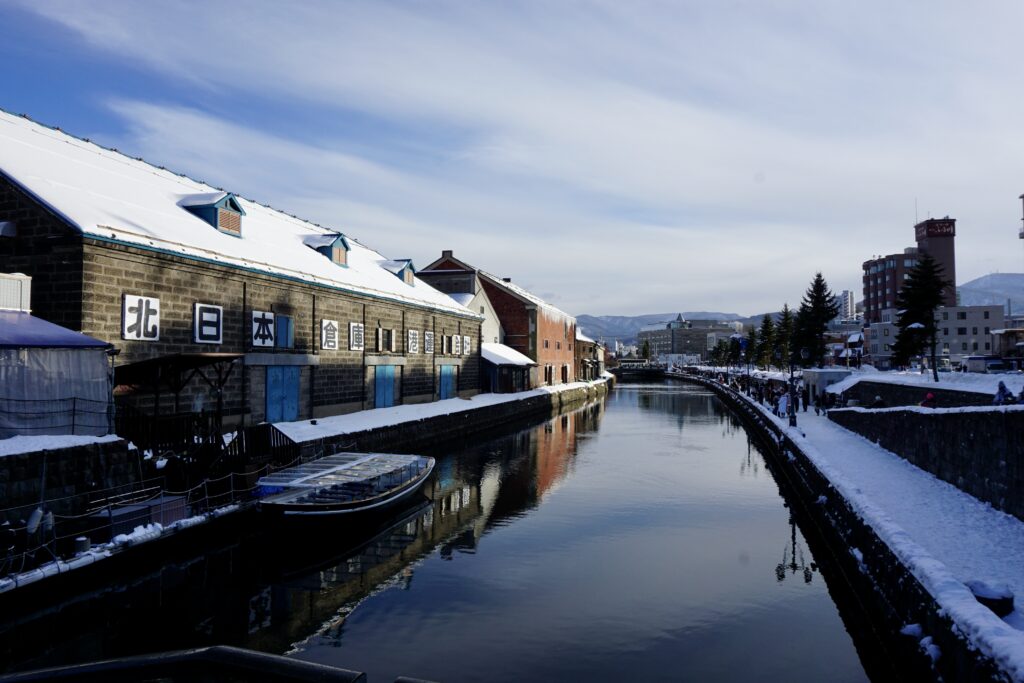 小樽運河冬天雪景 北海道經典景點