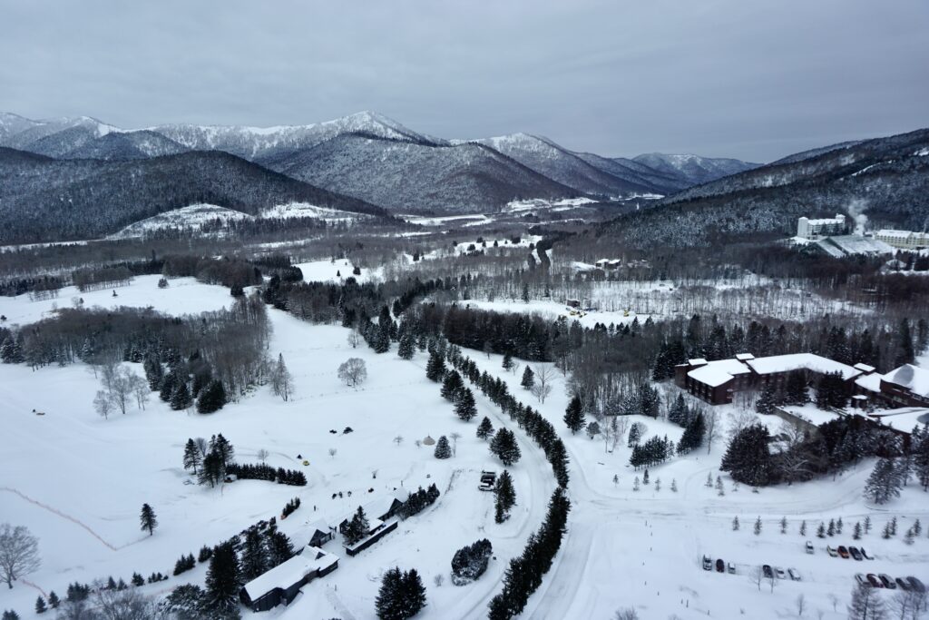 北海道 星野TOMAMU雪景全景