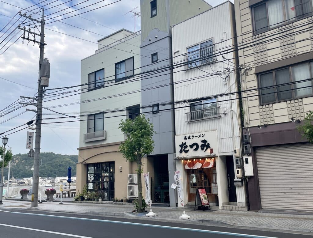 尾道拉麵Tatsumi海邊店面